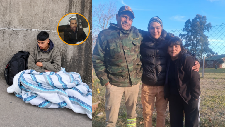 Carlitos, del frío de la calle en Totoras a una nueva oportunidad en Pueblo Andino: la intervención de Andrés Sosa, de FM Nueva Totoras, fue clave para que Gabriel y Lorena conocieran su historia y decidieran abrirle las puertas de su casa.